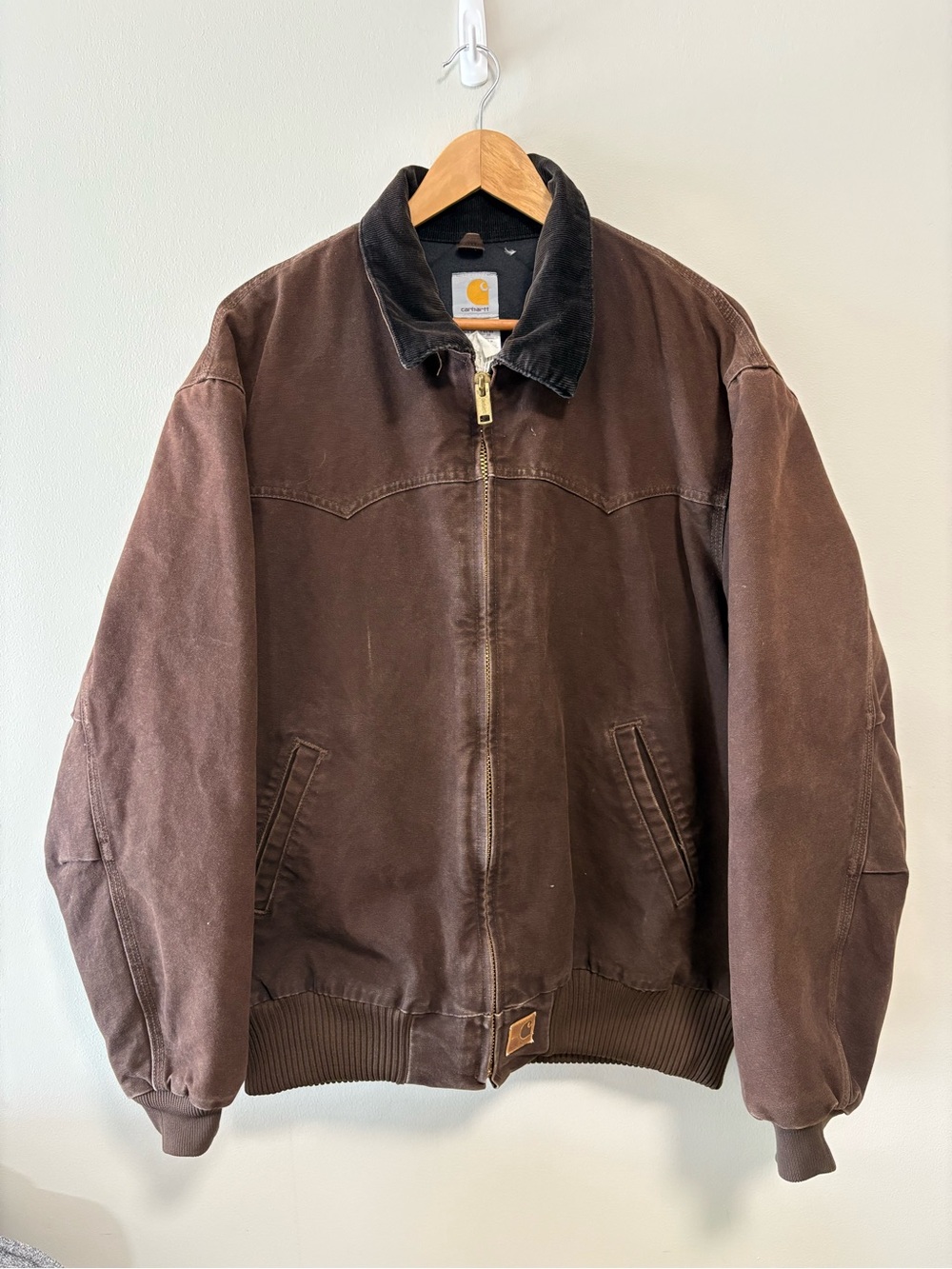 Carhartt Santa Fe Jacket J14 DKB Mens XL Regular Dark Brown